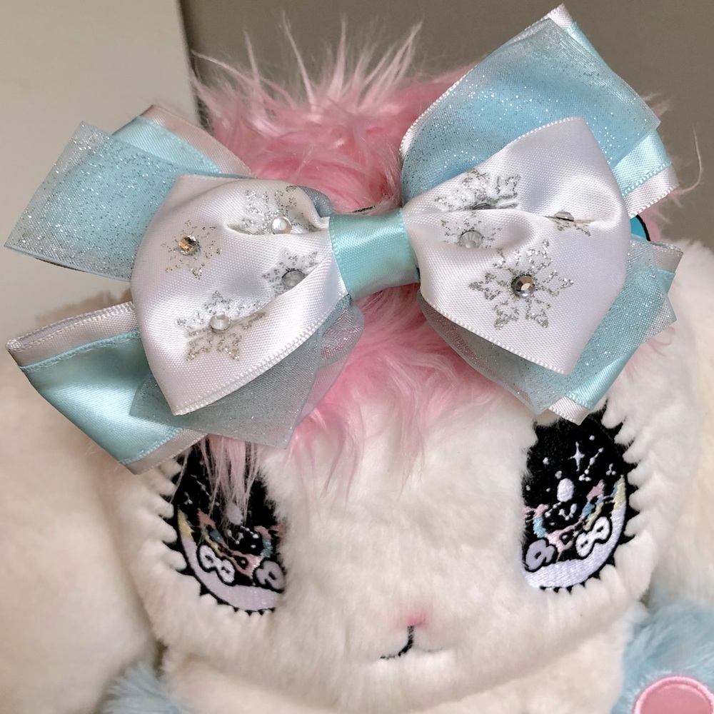 Disney Frozen Elsa Dress Disneybound Cosplay Glitter Hair Bow/Clip